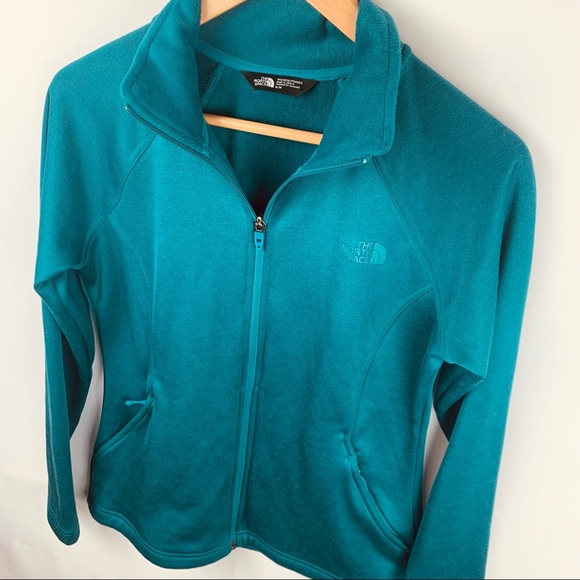 The North Face Teal Green Zip Up Jacket - Picture 2 of 16